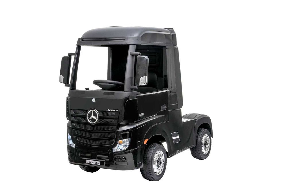 Camion electric Mercedes ACTROS 4x 45W 12V cu platforma, negru