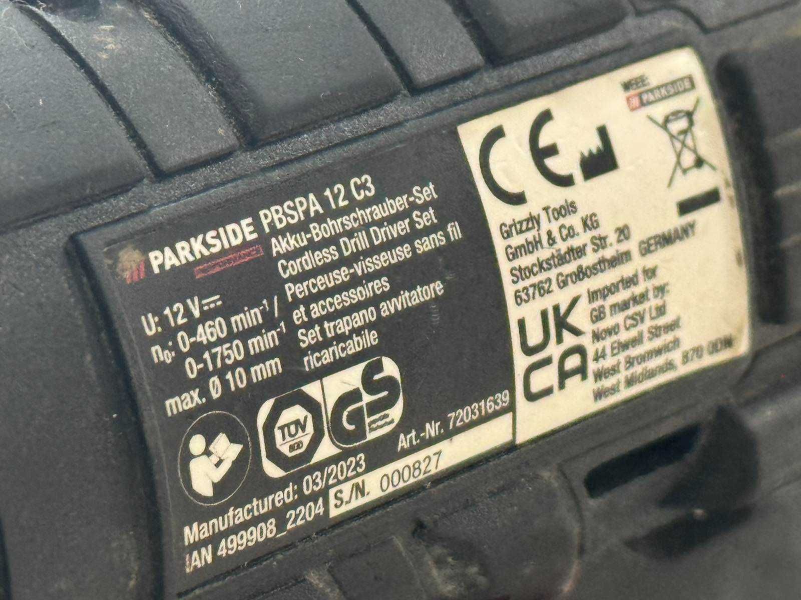 Винтоверт Parkside PBSPA 12 C3