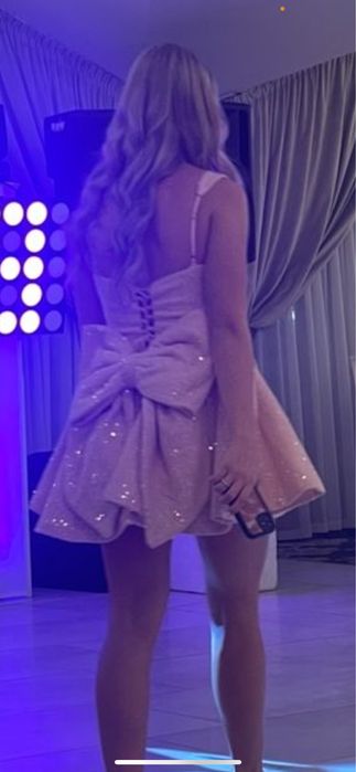Rochie babyboo roz cu paiete