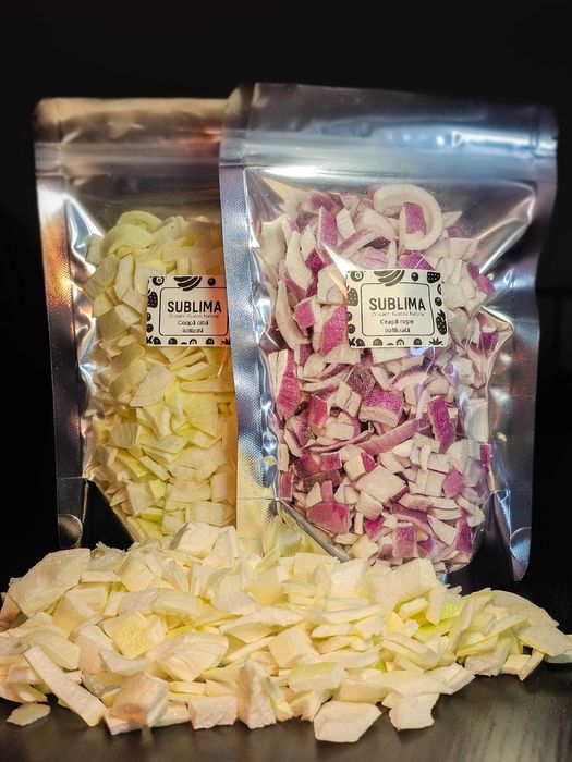 Ceapă liofilizată — naturală, fără lacrimi și fără pierderi