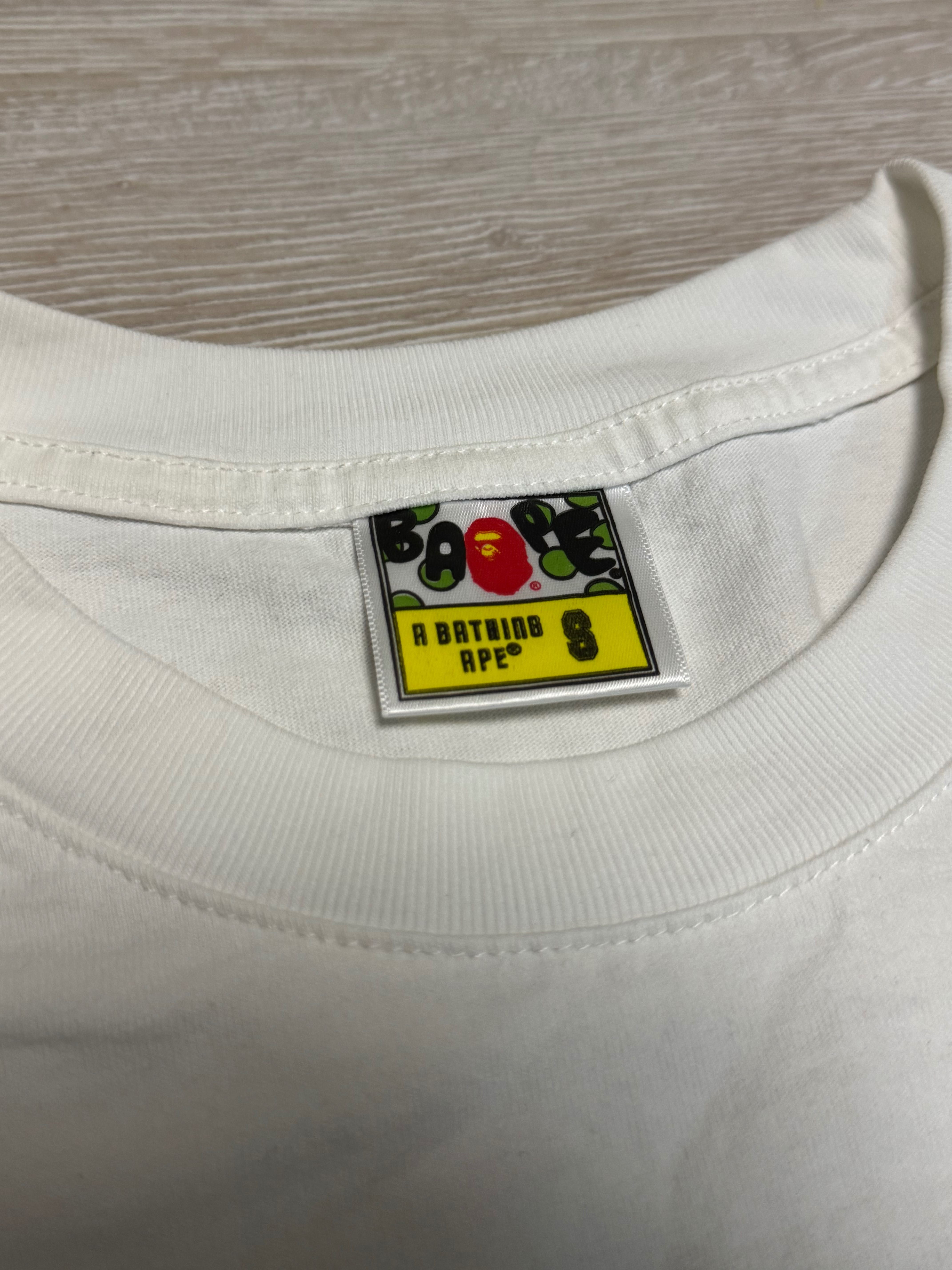 Bape бяла тениска (S)