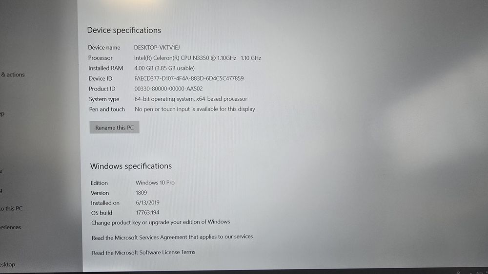 Laptop nJoy Aerial negru