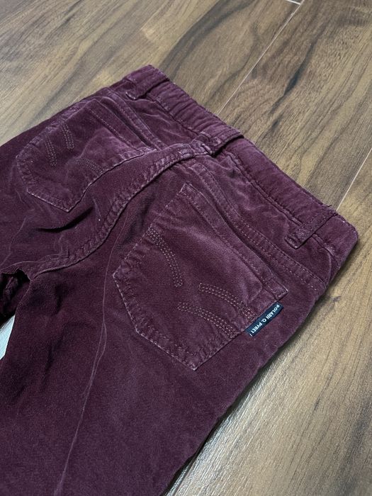 Pantaloni catifelati reiati Polar B -visiniu