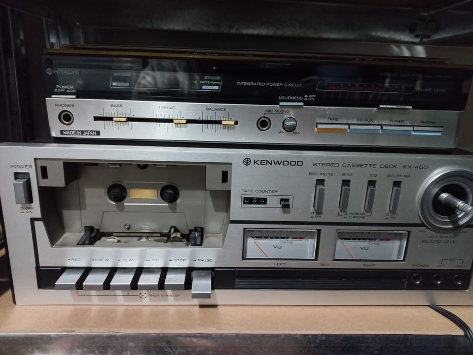 Kenwood KX-400 si Hitachi HA-MD1 deck si amplificator