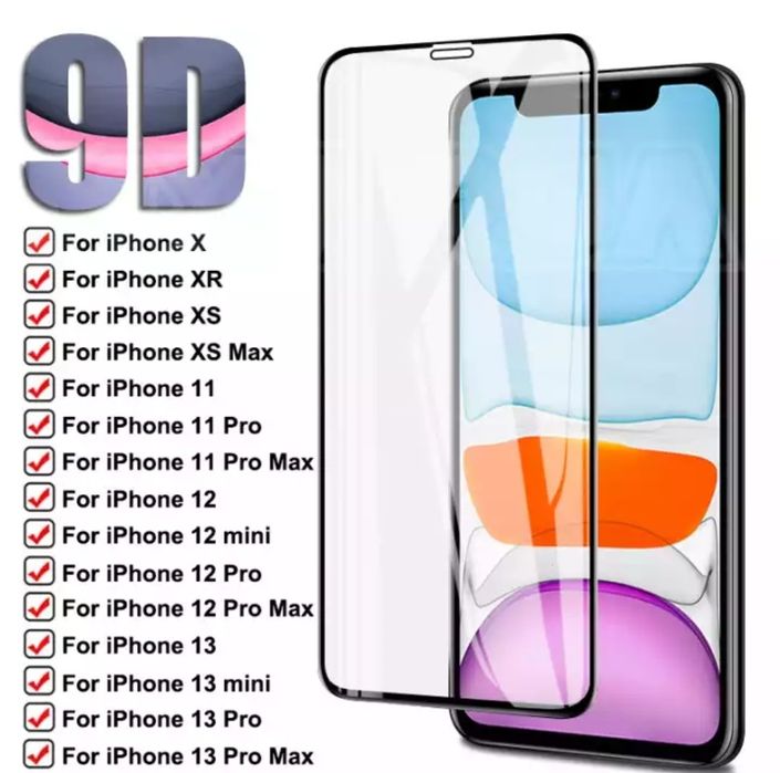 Folie sticla iphone x 16 xr 11 pro 17 air 13 14 promax 15 8 PLUS husa