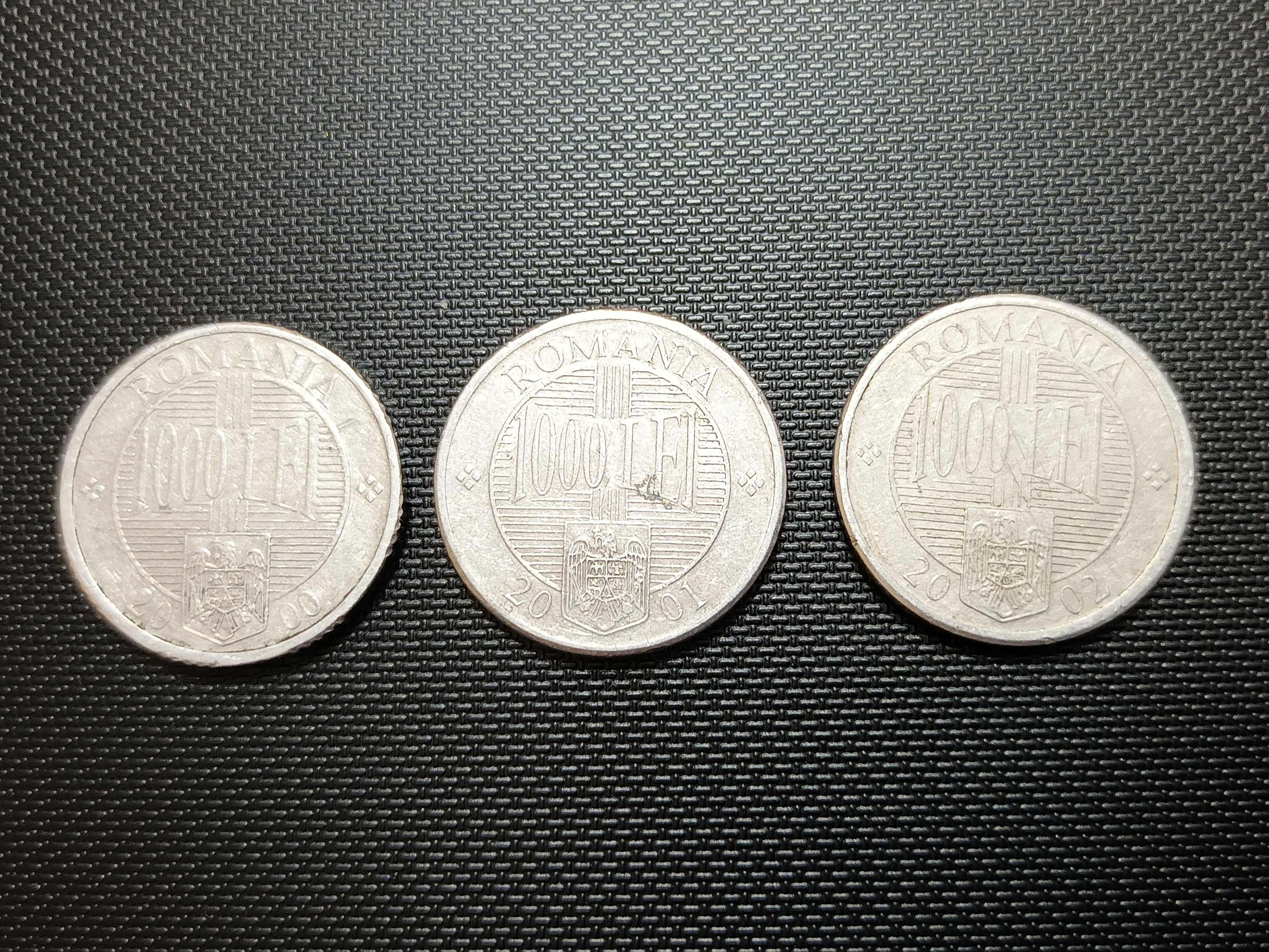 Monede 1000 lei din anii 2000, 2001, 2002
