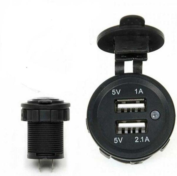 Зарядно Usb за вграждане в таблото 12 / 24V