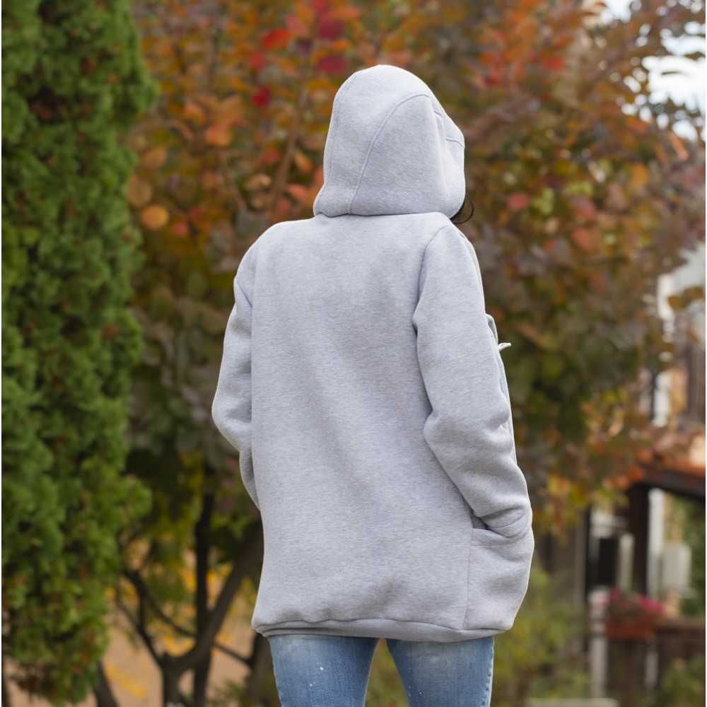 Разпродажба | Памучен суитшърт за бебеносене Simply - GREY PANDA