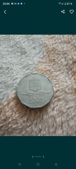 Moneda 5000 lei 2002