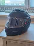 Casca moto modulabila MT Atom negru mat, M 57-58cm