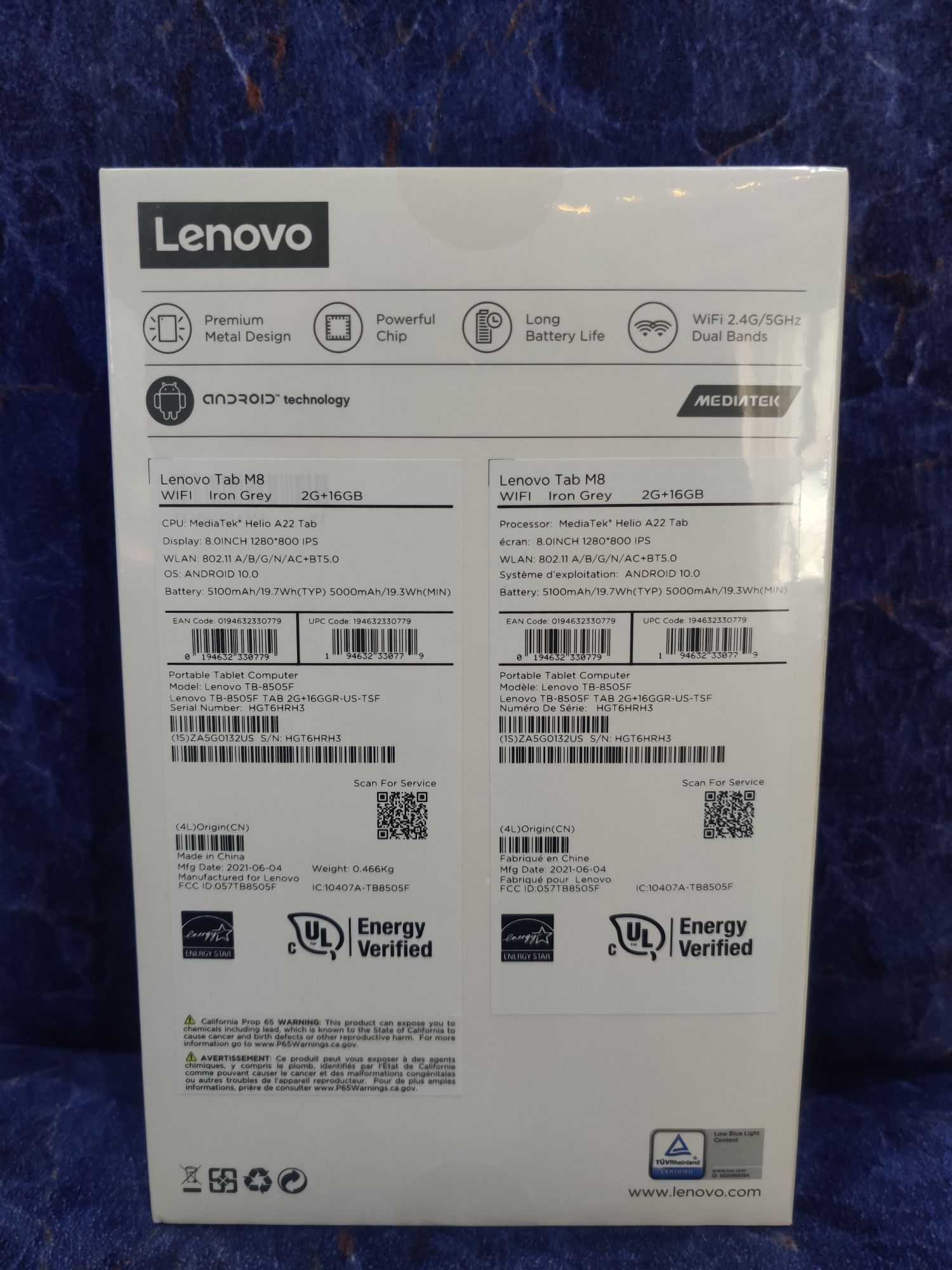 Lenovo Tab M8  TB-8505F 2gb/16gb WiFi
