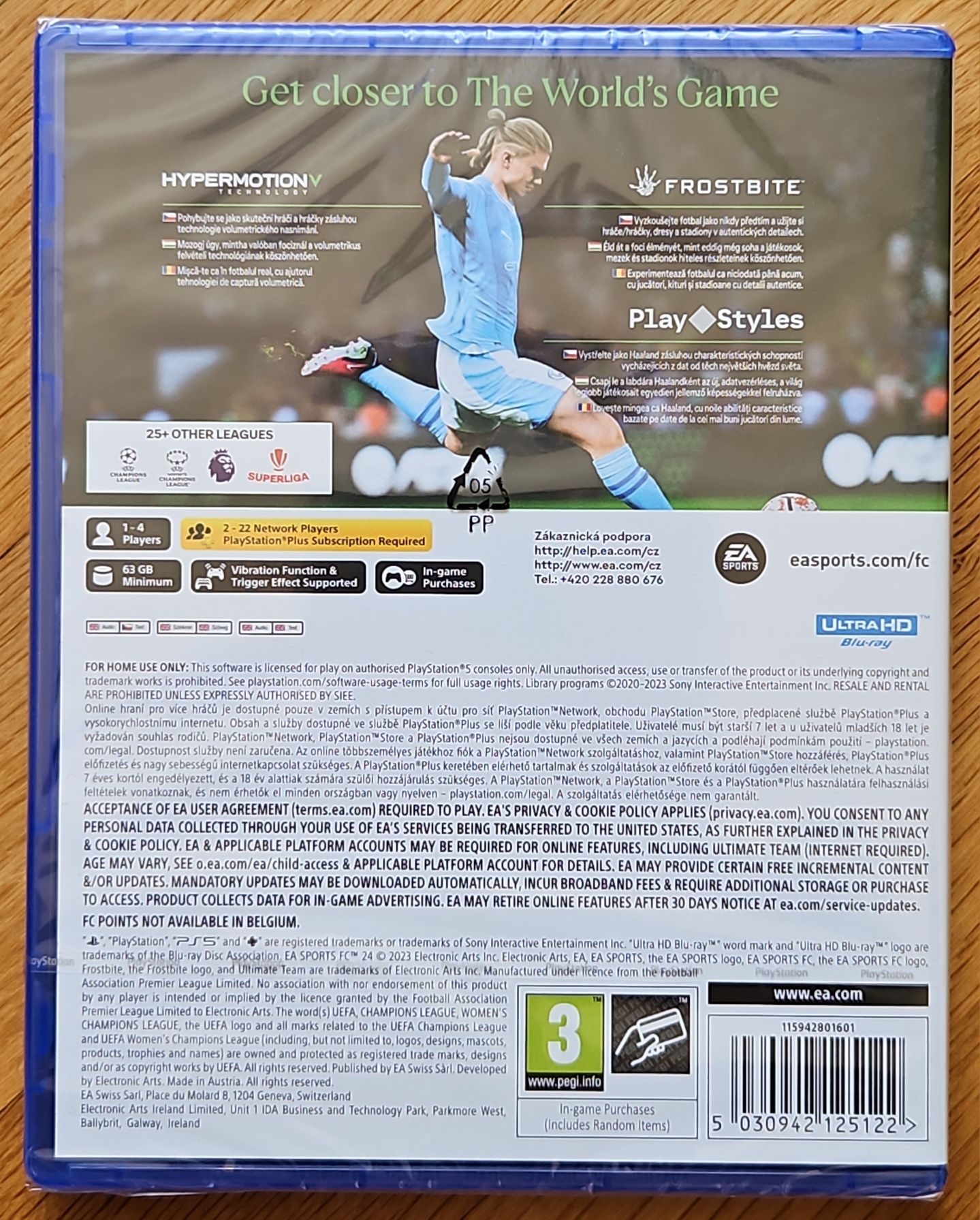 НОВ! Запечатан диск FC 24 PS5 Playstation 5 FIFA 2024 FC24 Плейстейшън