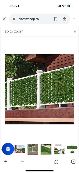 Gard artificial, culoare verde