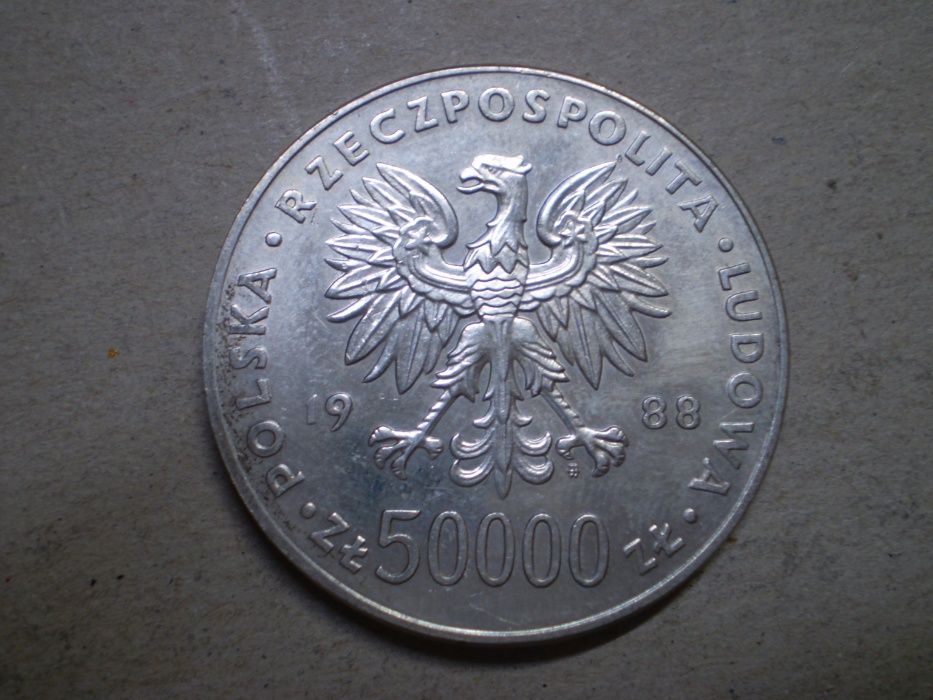 Polonia 50000 ZLOTYCH 1988 ,moneda , monezi , bani vechi , numismatica