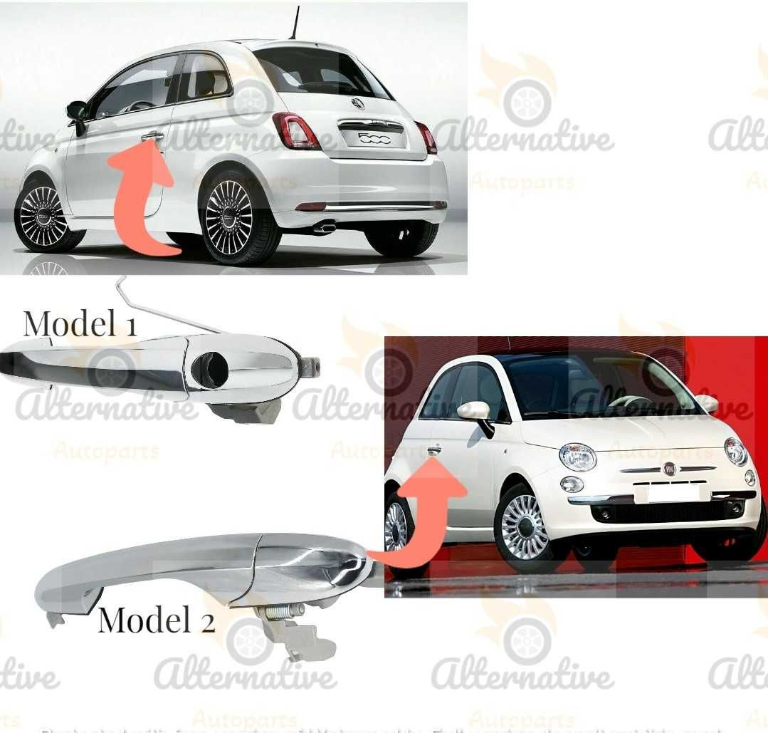 Външна дръжка за врата за Fiat 500, 2007-2015 Фиат 500