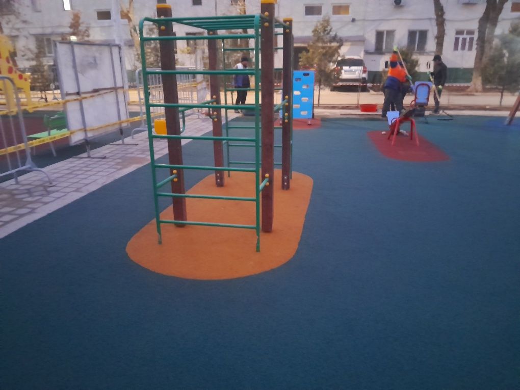 Бесшовные резиновий покирите резина пол из гранула rezina qoplama