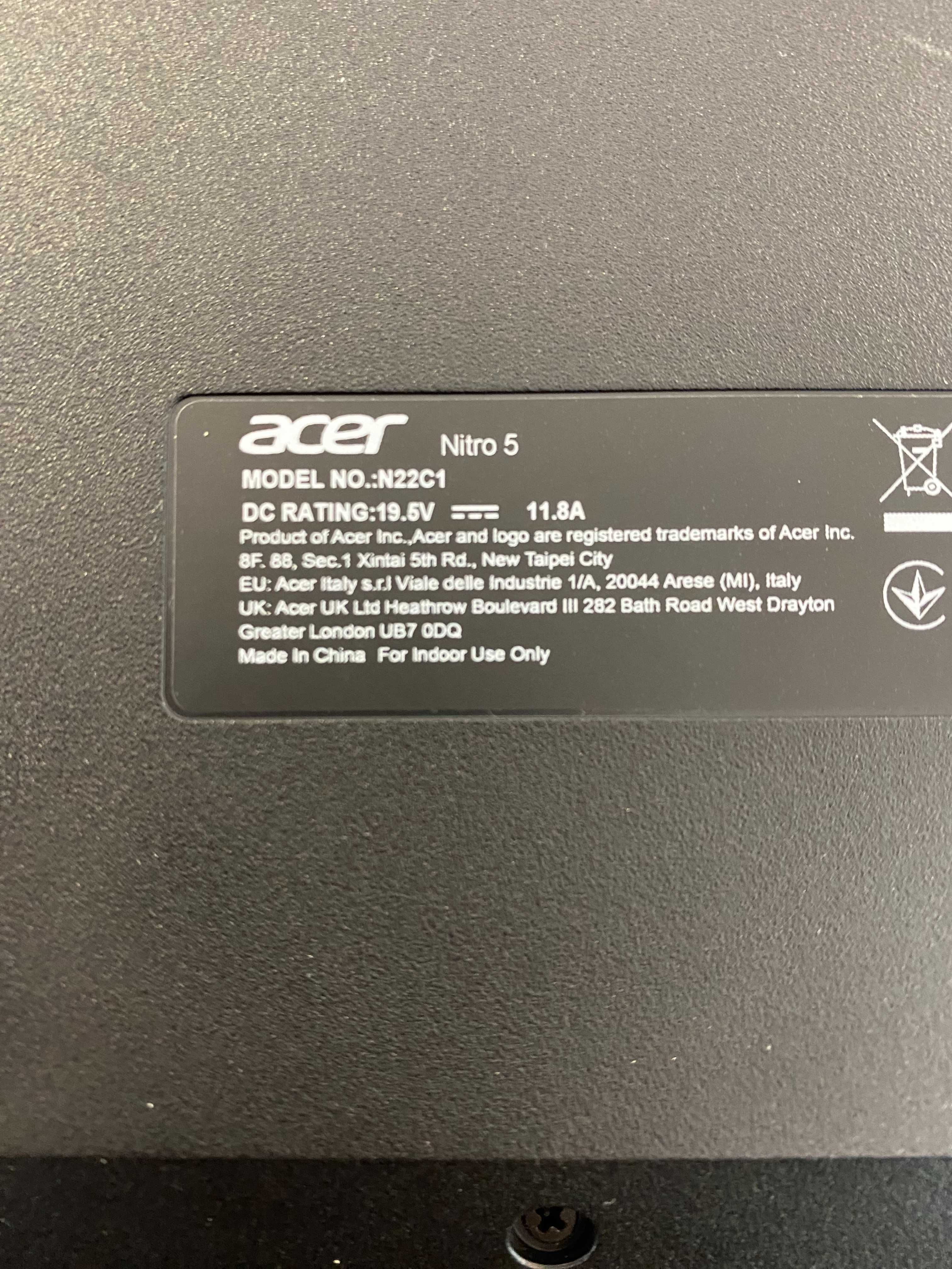 НОВ ! Acer Nitro 5 N22C1 15.6" Intel® Core™ i5, RAM 16GB, SSD 512GB