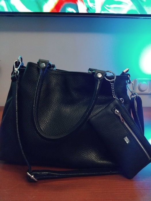 Чанта естествена кожа