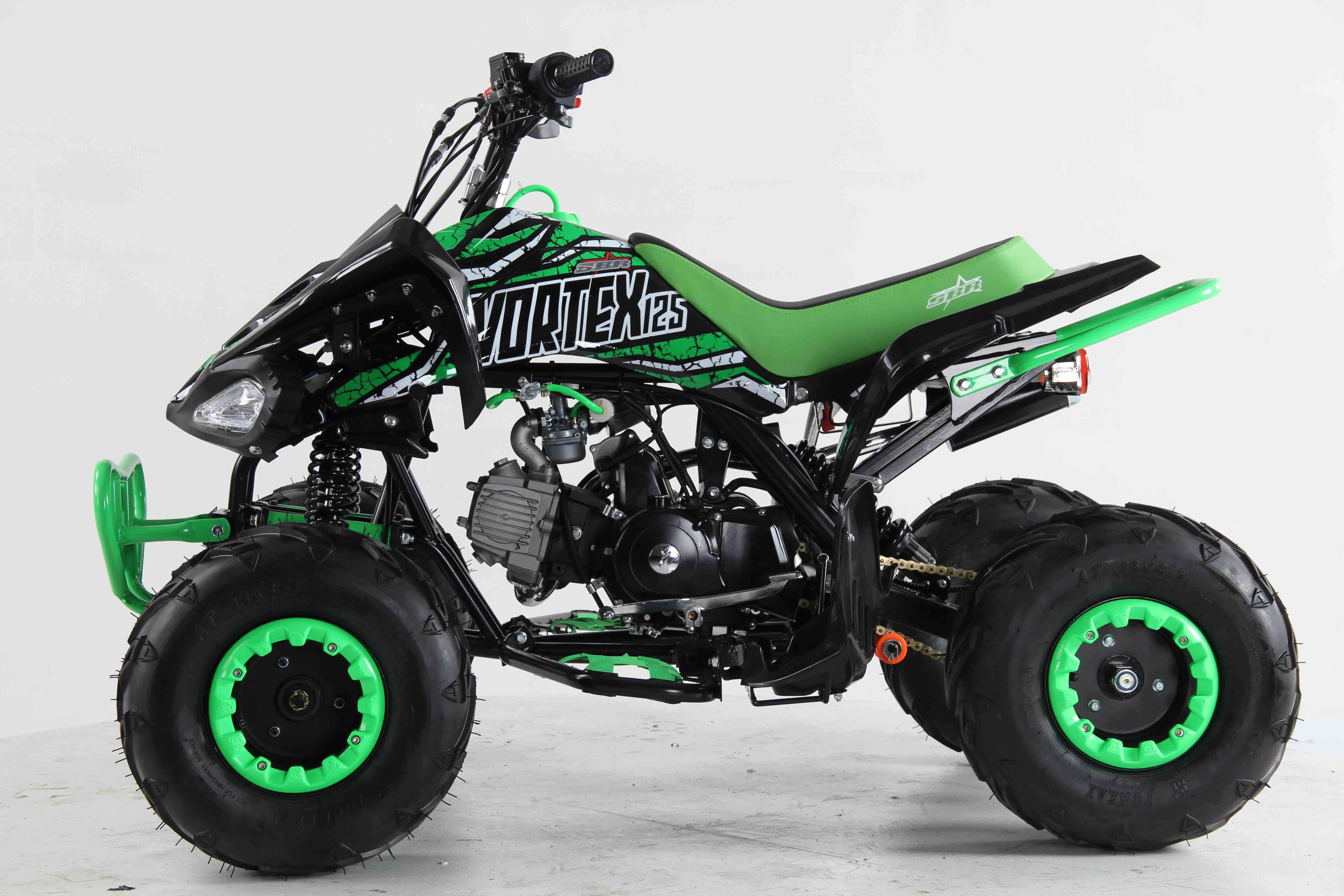 Atv SBR Vortex 7" 125cc 4T benzina negru/verde