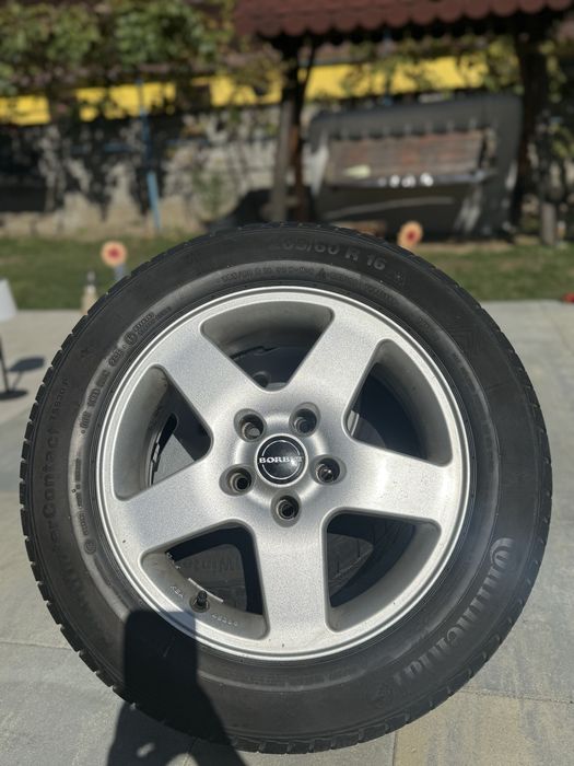 Set jante aliaj 16’’ BORBET + anvelope iarna Continental 205/60 R16