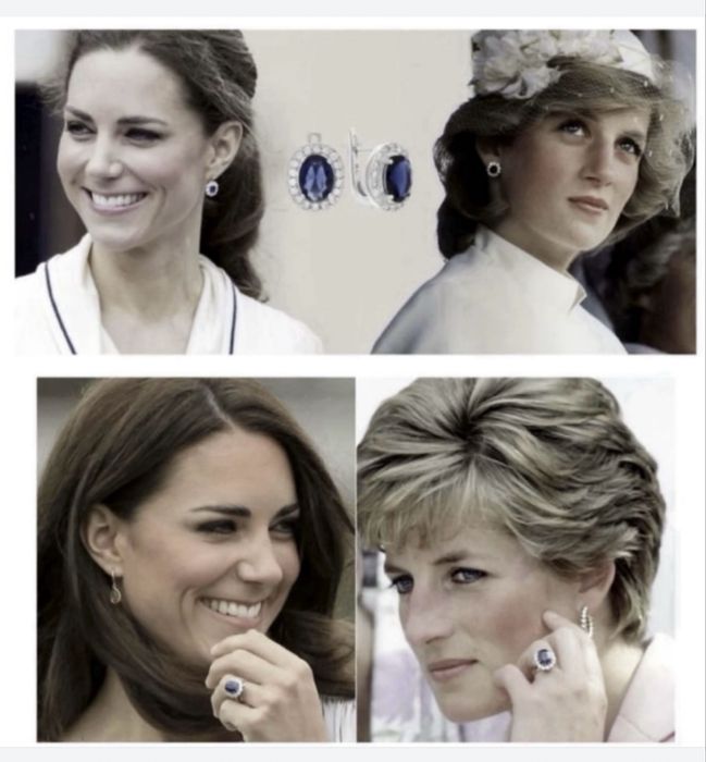 Золото бриллианты кольцо серьги