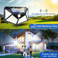 Lampă solară 100 de leduri6  cu senzor de mișcare și unghi de 270 Gr