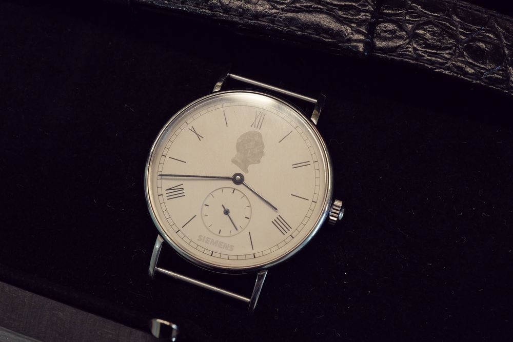 Ceas mecanic NOMOS Glashutte Ludwig Siemens Jubilee full set