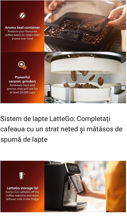 Expresor automat  cu rasnita Philips Latte Go 4300