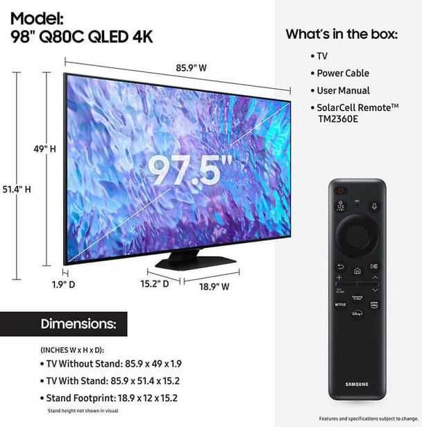Телевизор Samsung 75 4K Smart TV + Кранштейн + Установка