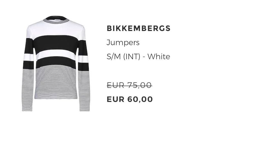 Мъжки пуловер Bikkembergs S/M