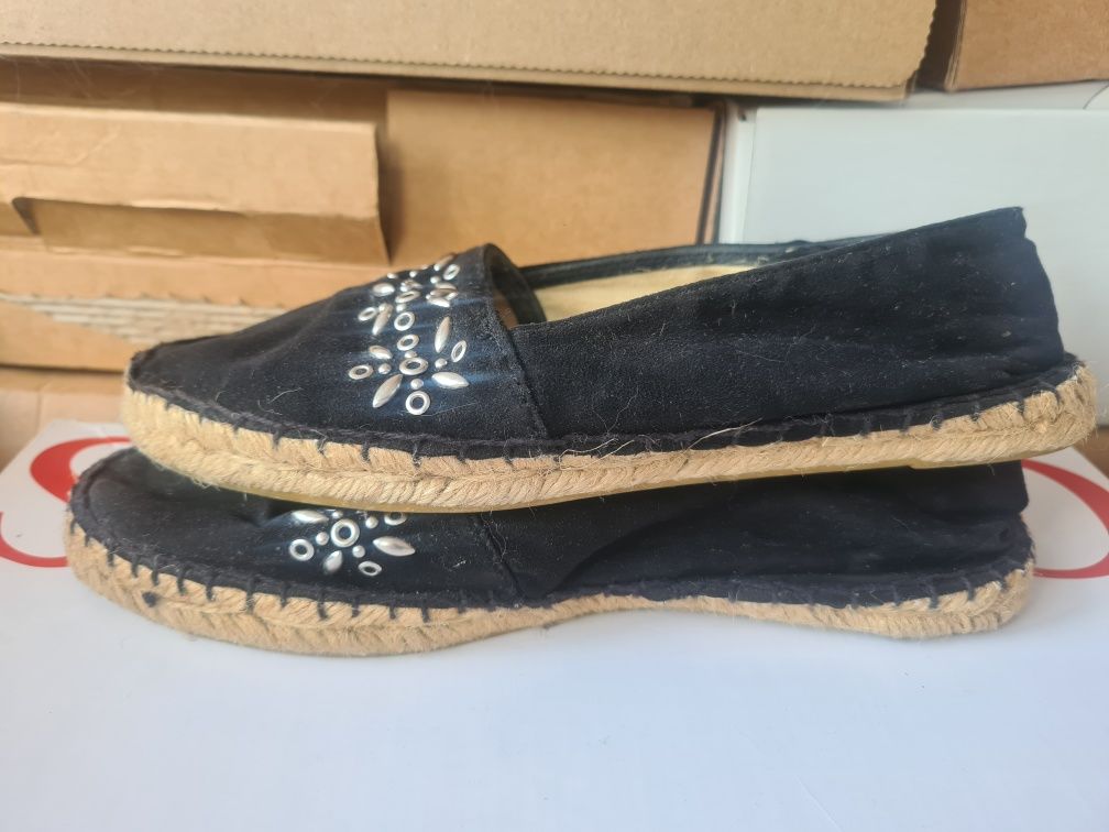 Mocasini/ espadrile mango, marimea 36