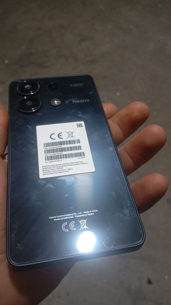 Redmi not 13 256 8+4  dokiment karobka zaryadkalaribo 2 qol ideal hol