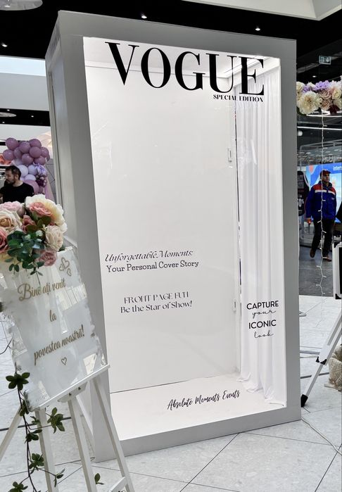 Cabina foto stil revista Vogue / decor evenimente