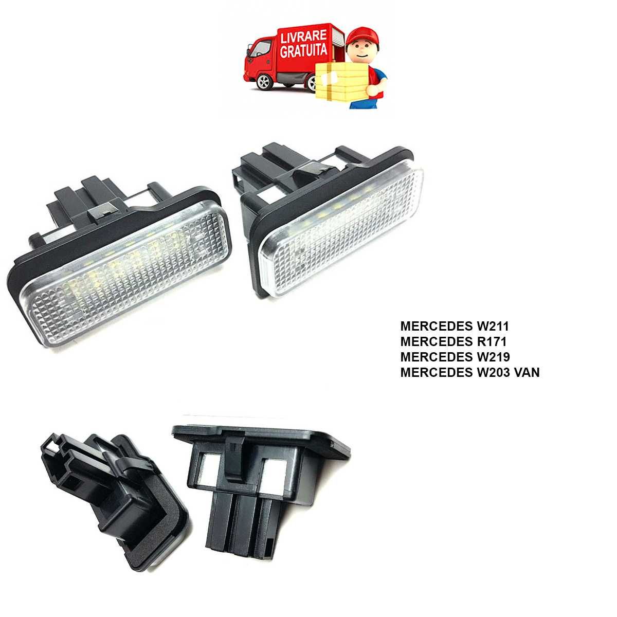 Set Lampi LED numar inmatriculare BMW Audi VW Mercedes Skoda