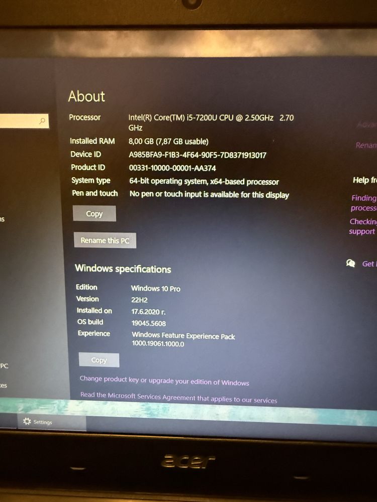 Acer Aspire/Добро състояние/