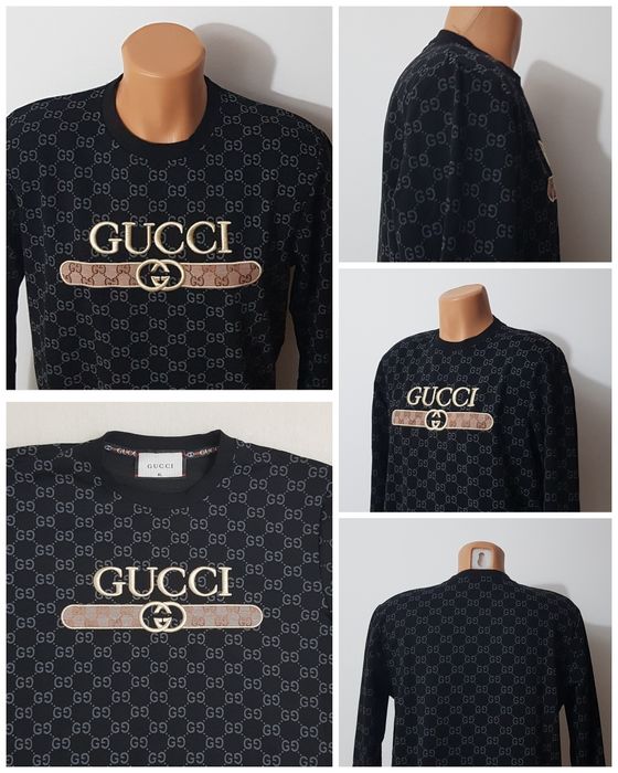 Bluza Gucci, pulover ptr bărbați nou, clasic din bumbac, Nr. M/L (men)