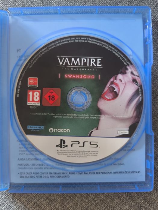 Vampire The Masquerade: Swansong PS5