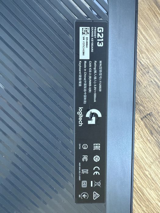Геймърска клавиатура Logitech g213 rgb