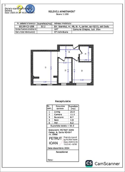 Apartament 2 Camere Decomadat Militari Toate Utilitatile