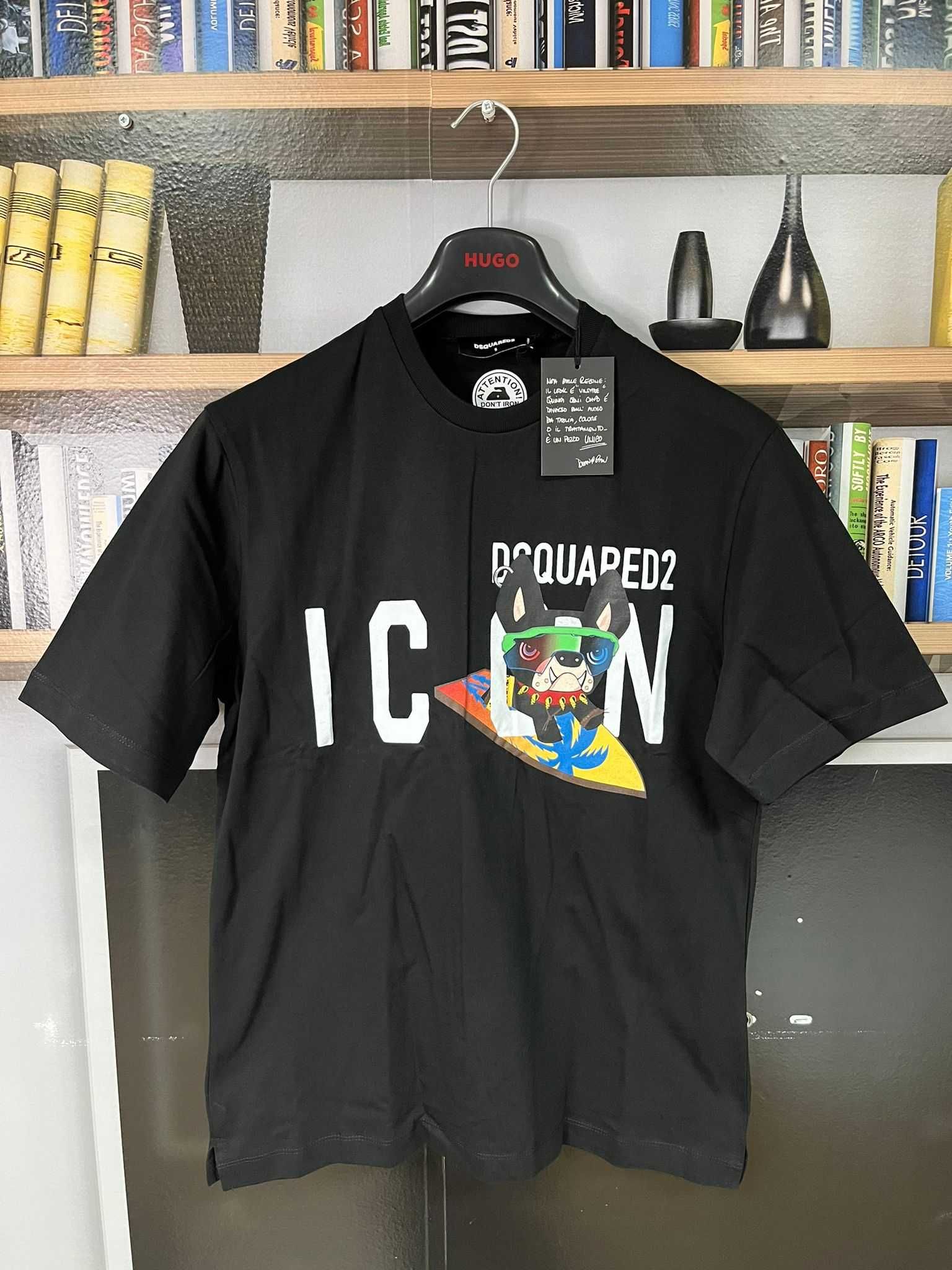 Мъжка тениска Dsquared Bulldog Icon Surfer !