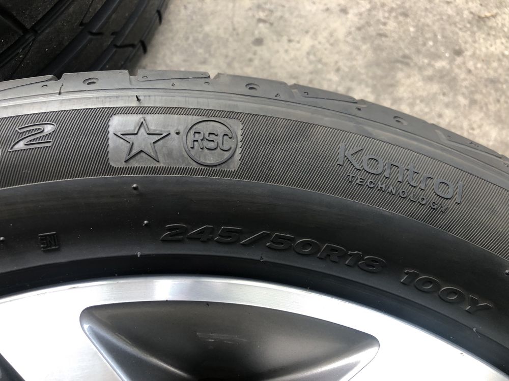 Jante 18 originale Bmw X3 F25 runflat vara 245/50R18 Hankook