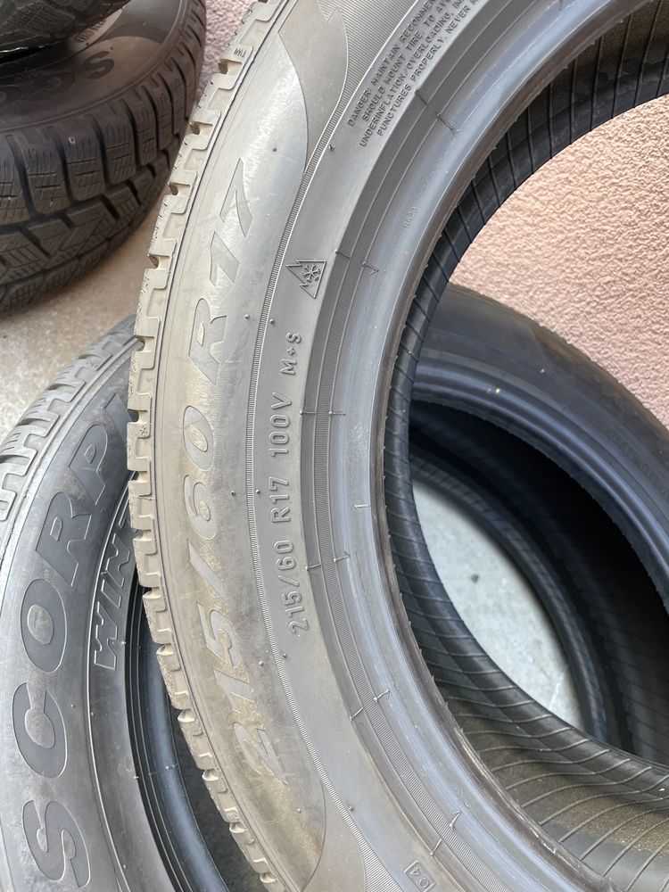 4бр.Зимни гуми PIRELLI SCORPION WINTER/Пирели/215/60/R17/dot3612