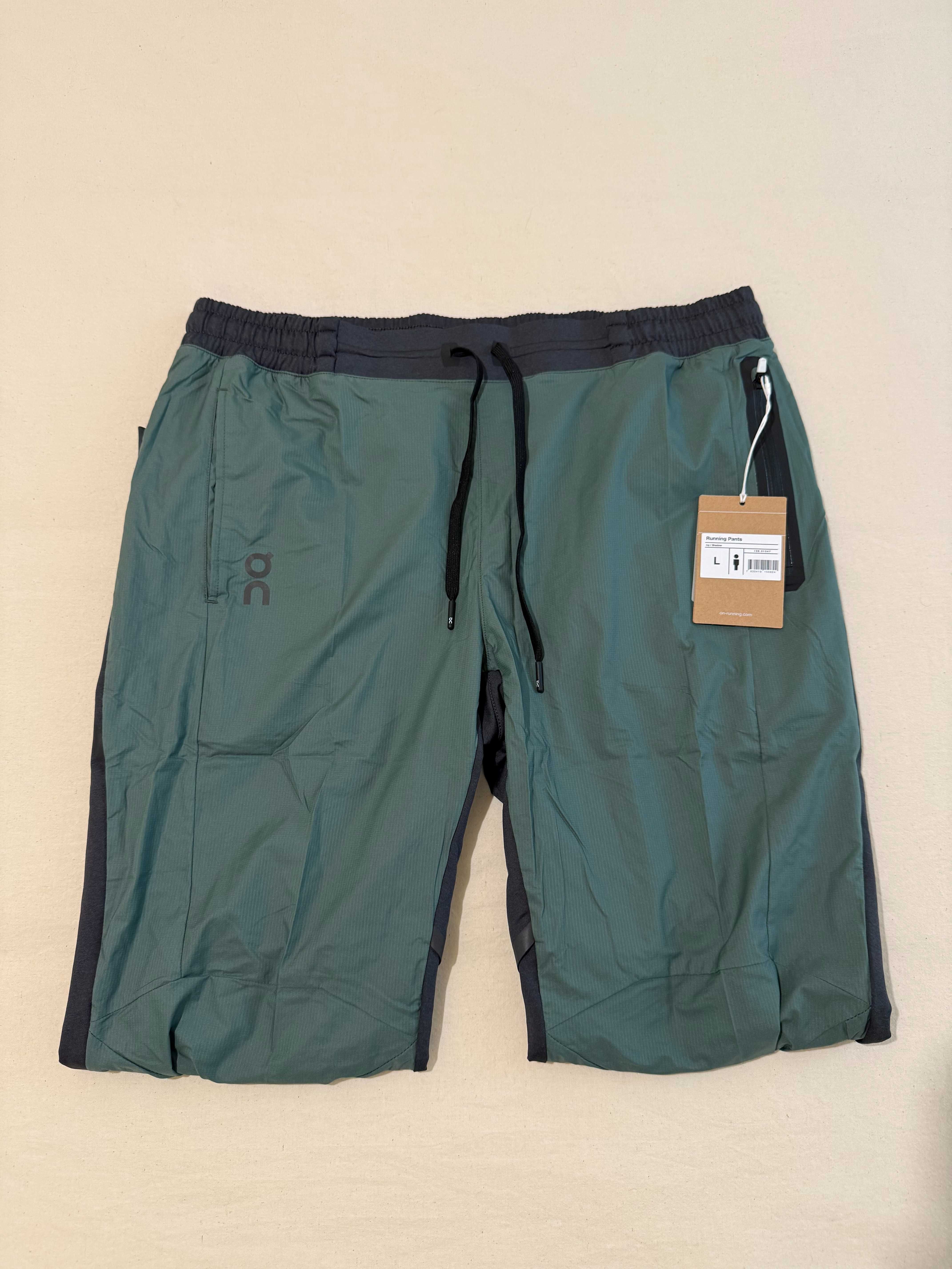 Продавам нов панталон On Running Trousers, Ivy/Shadow, размер L