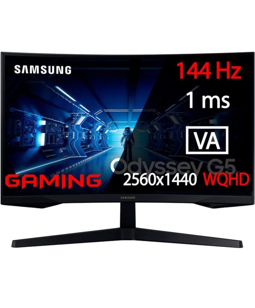 Монитор Игровой 26.9 Samsung LC27G55TQWIXCI 2560x1440 16:9 VA 144Гц