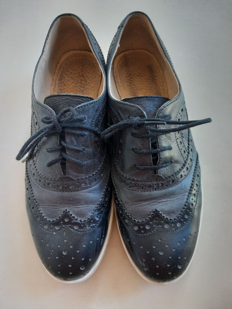 Pantofi oxford din piele