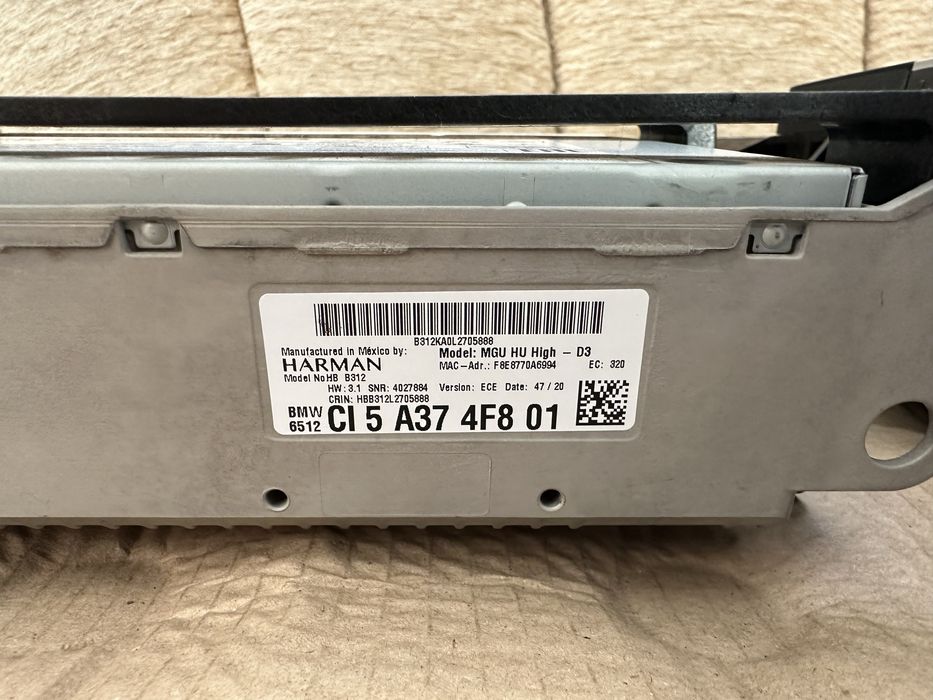 Kit navigatie mare BMW Seria 3 G20 G21, Seria 4 G22 G23 Europa