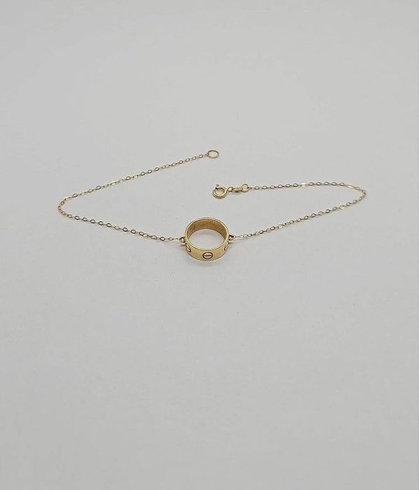 Золотые серьги браслет