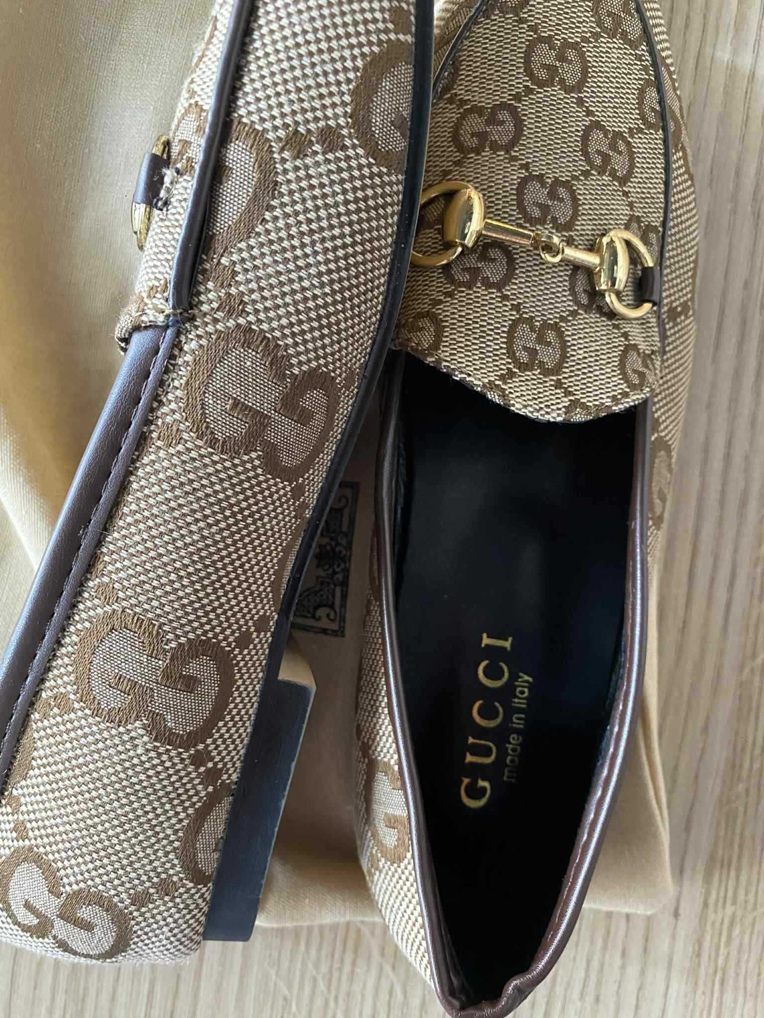 Гучи обувки loafers gucci бежови пантофки пролетни мокасини сиви