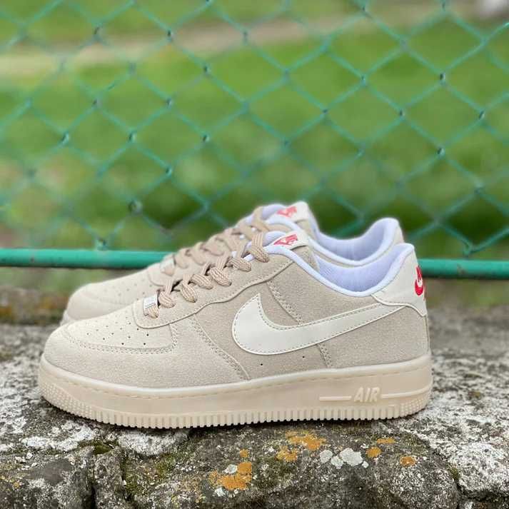 Sneakersi Air Force 1 low piele intoarsa | Produs NOU