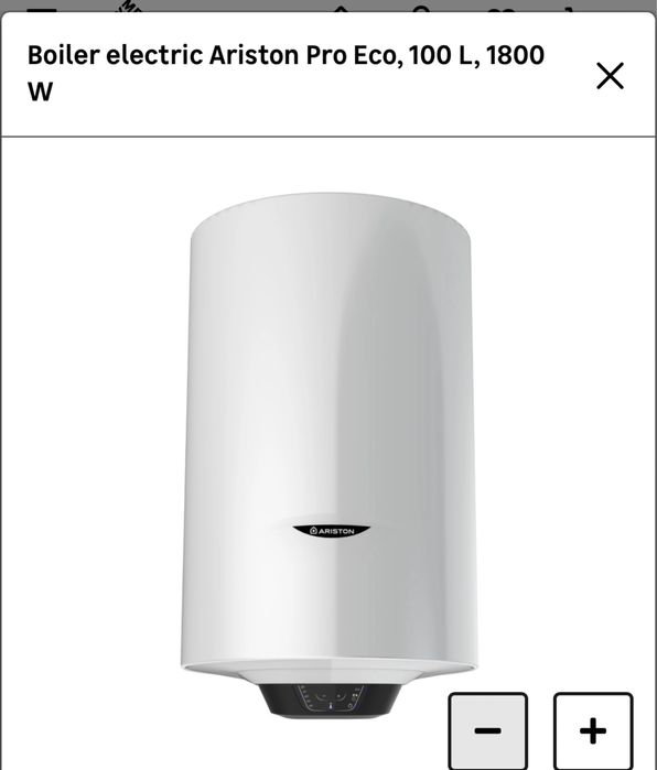 Boiler electric 100 l Ariston,cu touch